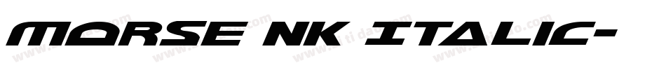 Morse NK Italic字体转换